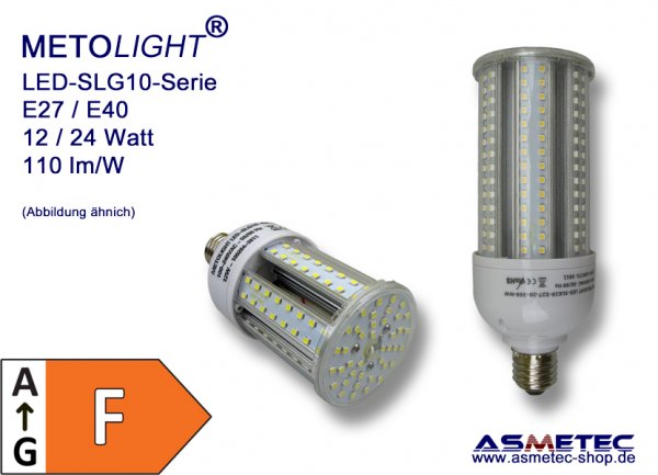 METOLIGHT LED-Lampe SLG10, 12 Watt, 1300 lm, neutralweiß, IP64 - www.asmetec-shop.de