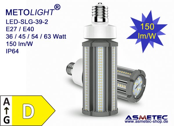 METOLIGHT LED-Lampe SLG39-2, 36 Watt, 5400 lm, neutralweiß, IP64