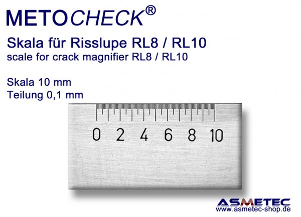 Risslupe-RL8, 8fach - www.asmetec-shop.de