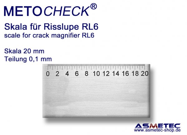 Risslupe-RL6, 6fach - www.asmetec-shop.de