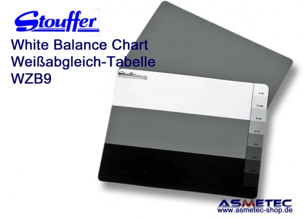 Stouffer WBZ9 white balance zone system chart