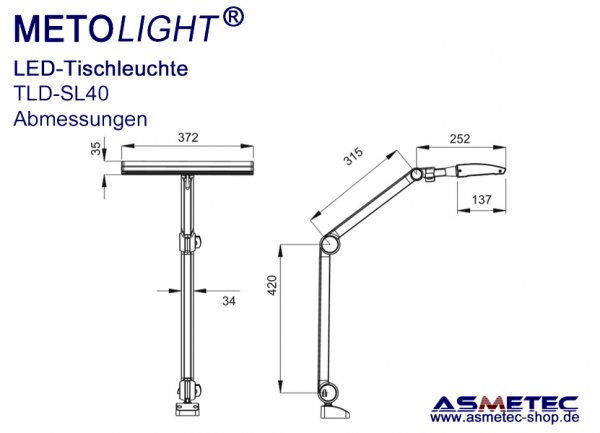 Metolight Table Light TDL-SL40