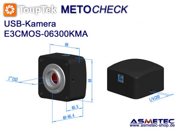 Touptek USB-Kamera  E3CMOS, 6.3MPix - www.asmetec-shop.de