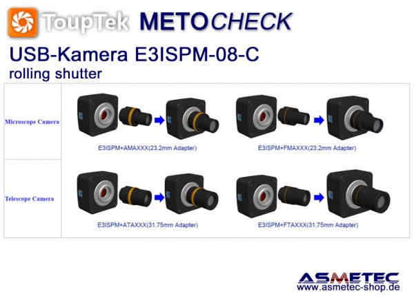 Touptek USB-Kamera  E3ISPM-08C, 8.3MP - www.asmetec-shop.de