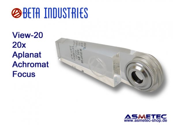 Beta-View-20, aplanat, achromat Lupe 20x - www.asmetec-shop.de