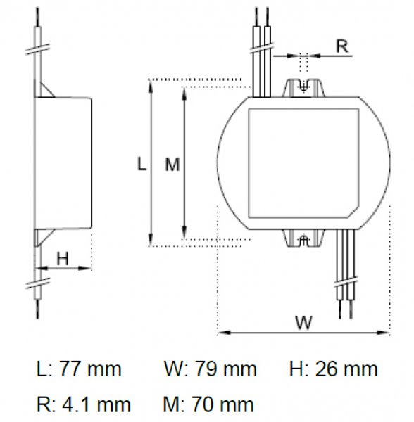 LED-Netzteil GLP - DPCR-16-400, 400 mA, 16 Watt - www.asmetec-shop.de
