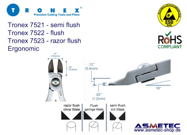 Tronex 7523 - oval head cutter
