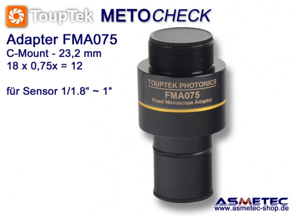 ToupTek FMA075, adapter C-Mount - www.asmetec-shop.de