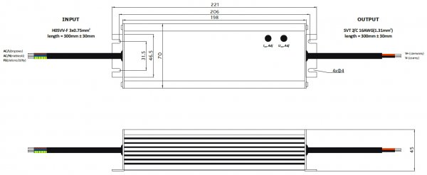 LED-driver GLP - GLG-150-24A, 24 VDC, 150 Watt - www.asmetec-shop.de