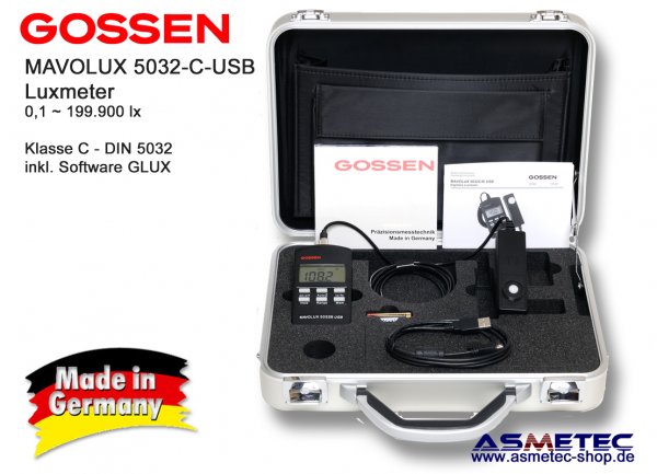 Gossen MAVOLUX-5032-C-USB - luxmeter - www.asmetec-shop.de