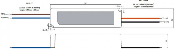 LED-driver GLP - GPV-100-12, 12 VDC, 100 Watt - www.asmetec-shop.de
