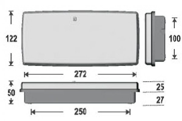 LED-emergency luminaire LEL-423-6L