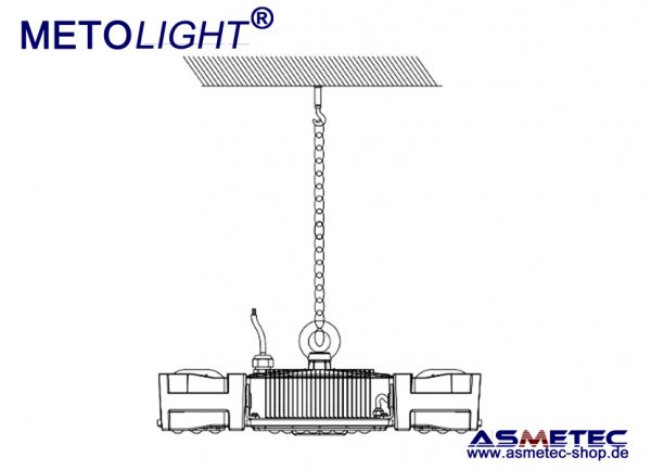 Metolight LED Highbay HBL-4Way-200, 200 Watt, 28000 lm - www.asmetec-shop.de
