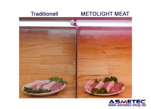 METOLIGHT LED-Röhre Meat für Geflügelfleisch - www.asmetec.shop.de