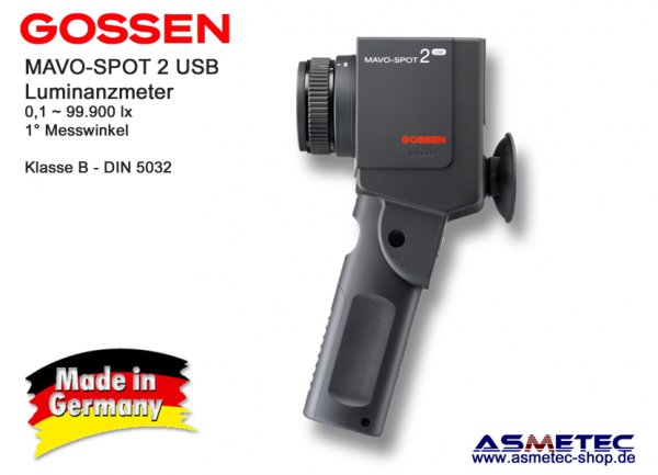 Gossen MAVOspot-2-USB - luxmeter - www.asmetec-shop.de