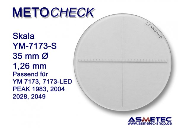 METOCHECK-YM-7173-LED, Messlupe 10fach mit LED Messlupe 10x - www.asmetec-shop.de