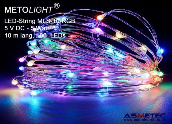 Metolight LED-String, 10 m, 100 Mikro-LEDs - www.asmetec-shop.de
