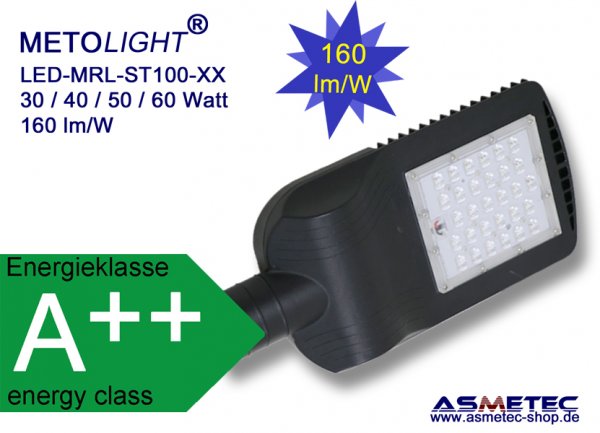 Metolight LED-Straßenleuchte MRL-ST10040, 40 Watt - www.asmetec-shop.de