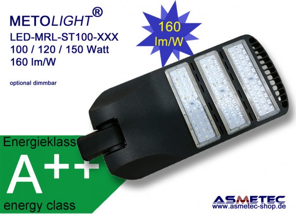 Metolight LED-Straßenleuchte MRL-ST10100, 100 Watt - www.asmetec-shop.de