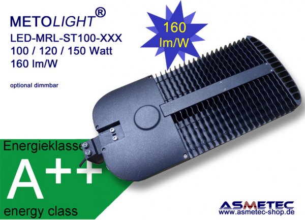 Metolight LED-Straßenleuchte MRL-ST10100, 100 Watt - www.asmetec-shop.de