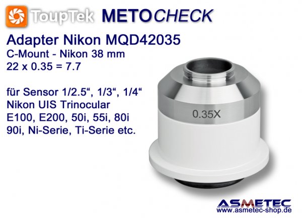 Nikon TV-Adapter MQD035, adapter C-Mount - www.asmetec-shop.de