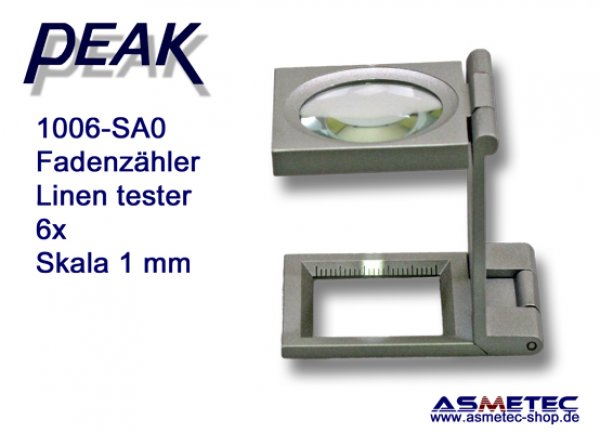 PEAK 1006-SA0 Fadenzähler 6fach - www.asmetec-shop.de, , peak optics, PEAK-Lupe