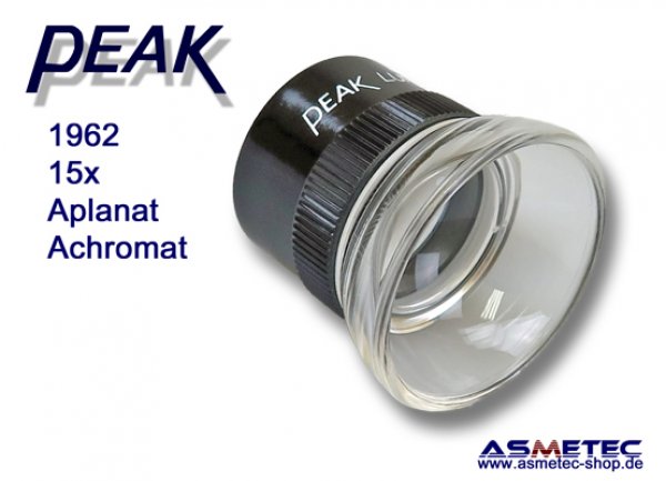 PEAK-1962 Lupe 15fach www.asmetec-shop.de, peak optics, PEAK-Lupe
