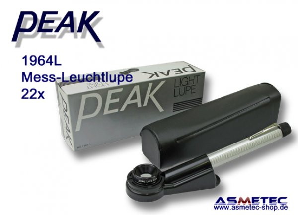 PEAK-1964-L Leuchtlupe 22fach, www.asmetec-shop.de, peak optics, PEAK-Lupe