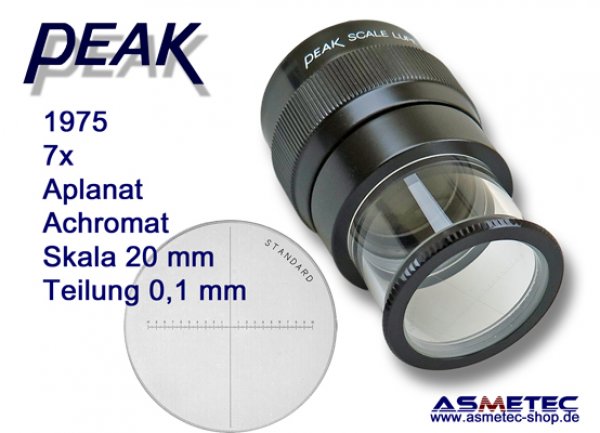 PEAK-1975 Messlupe 7fach - www.asmetec-shop.de, PEAK optics, PEAK-Lupe