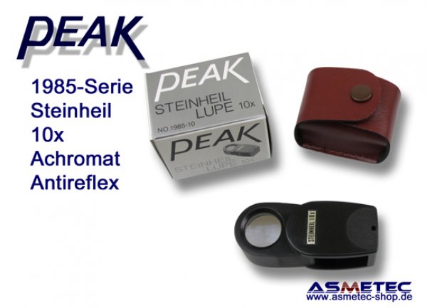 PEAK-1985-10, Steinheil Lupe - www.asmetec-shop.de, peak optics, PEAK-Lupe