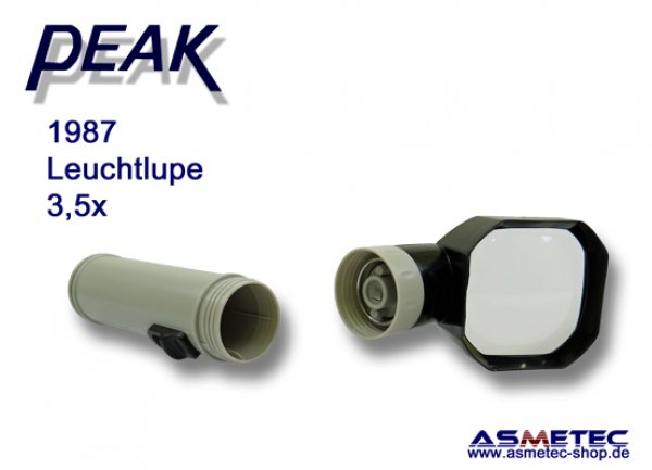PEAK 1987 Handlupe mit Beleuchtung 3,5x, Leselupe - www.asmetec-shop.de