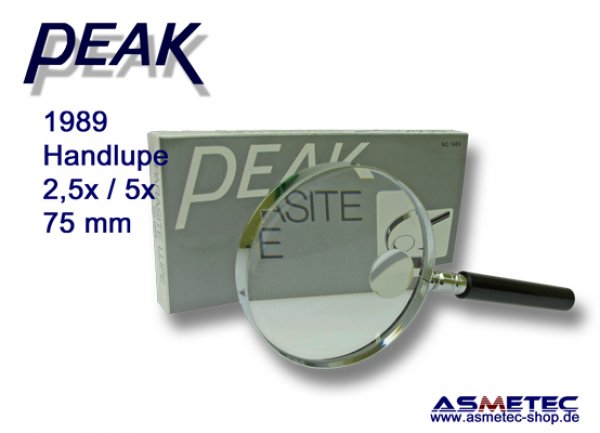 PEAK 1989 Handlupe 2,5fach - www.asmetec-shop.de