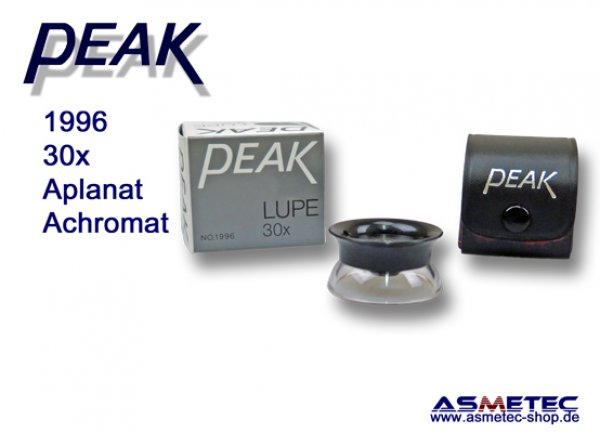 PEAK-1996 Lupe 30fach, seitenrichtig - www.asmetec-shop.de, peak optics, PEAK-Lupe