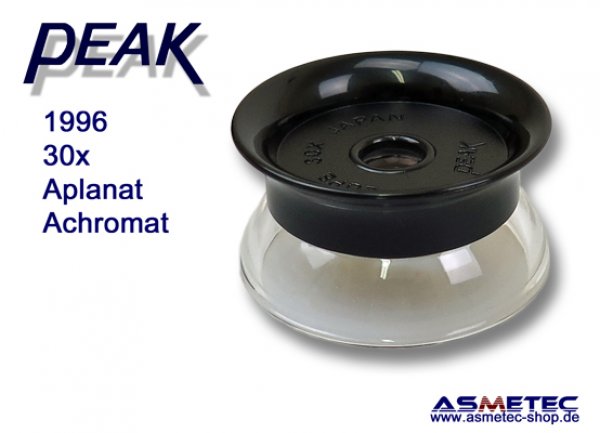 PEAK-1996 Lupe 30fach, seitenrichtig - www.asmetec-shop.de, peak optics, PEAK-Lupe