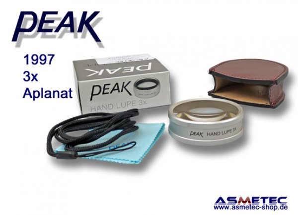 PEAK-1997 Handlupe 3fach www.asmetec-shop.de , peak optics, PEAK-Lupe