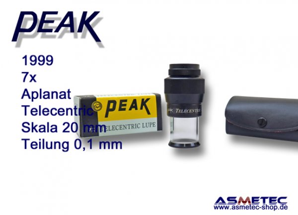 Peak 1999 Telezentrik Lupe 7x, www.asmetec-shop.de