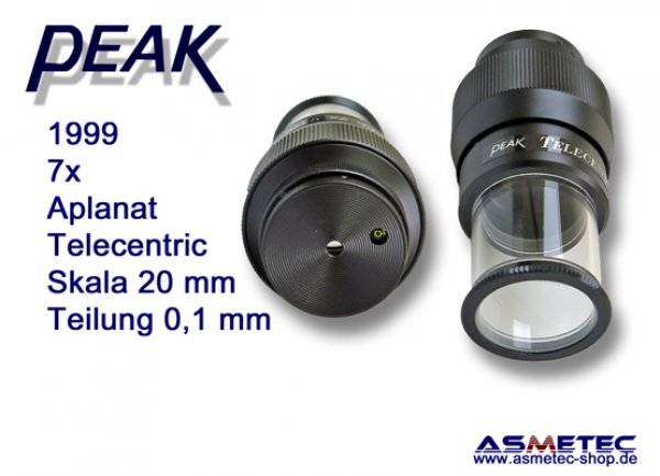 Peak 1999 Telezentrik Lupe 7x, www.asmetec-shop.de