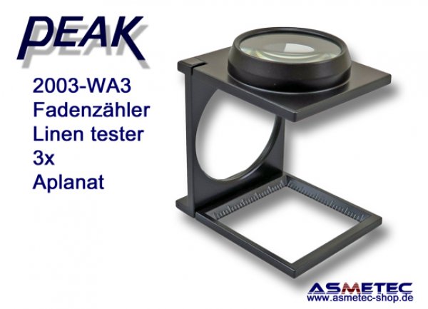 PEAK 2003-WA3 Fadenzähler  3fach - www.asmetec-shop.de, peak optics, PEAK-Lupe