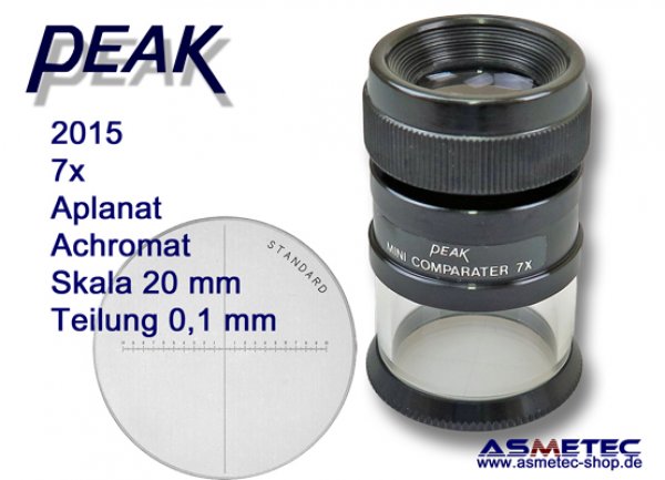 PEAK-2015 Messlupe 7fach www.asmetec-shop.de, PEAK optics, PEAK-Lupe
