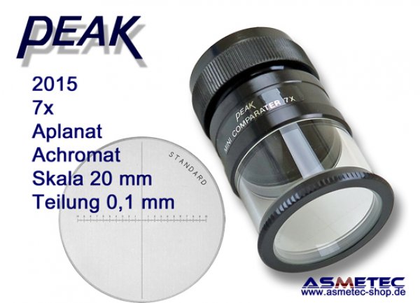 PEAK-2015 Messlupe 7fach  www.asmetec-shop.de, PEAK optics, PEAK-Lupe