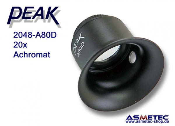 PEAK-2048-A80D jewellers loupe, 20x - www.asmetec-shop.de