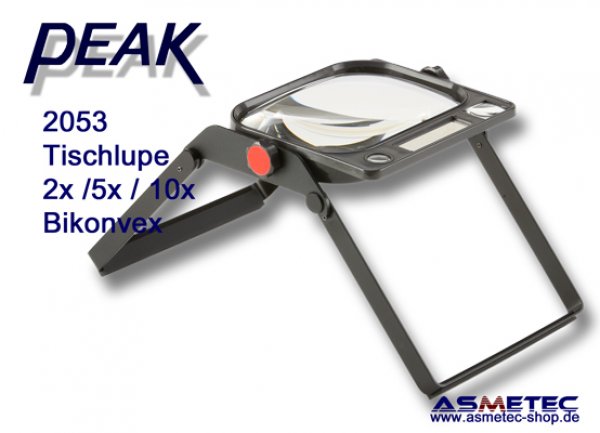 PEAK-2053 table loupe, 2x -  www.asmetec-shop.de
