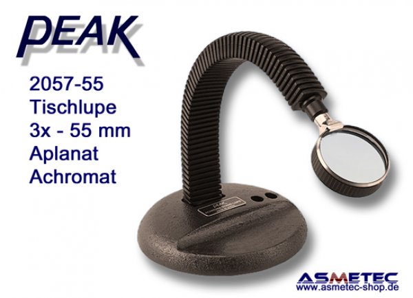 PEAK-2057-55 Tischlupe 3fach, Linse 55 mm - www.asmetec-shop.de