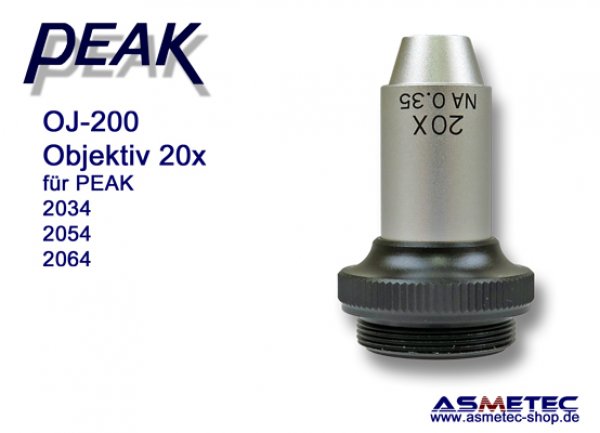 PEAK OJ-200, Objektiv, 20fach für Peak 2034, 2054, 2064 - www.asmetec-shop.de