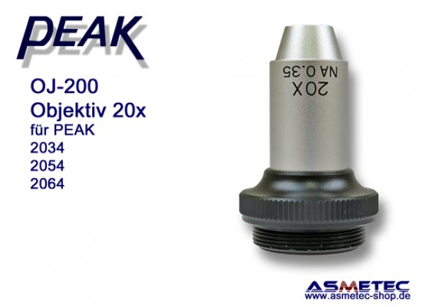 PEAK OJ-200, lens, 20x for Peak 2034, 2054, 2064 - www.asmetec-shop.de