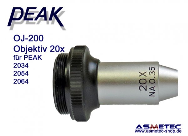 PEAK OJ-200, lens, 20x for Peak 2034, 2054, 2064 - www.asmetec-shop.de