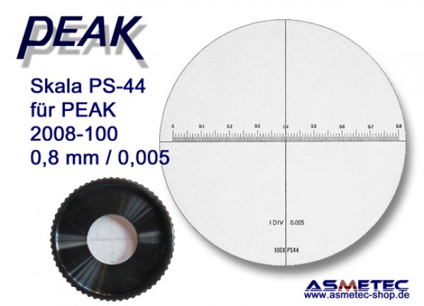 PEAK-Skala 2008-100-PS44 - www.asmetec-shop.de