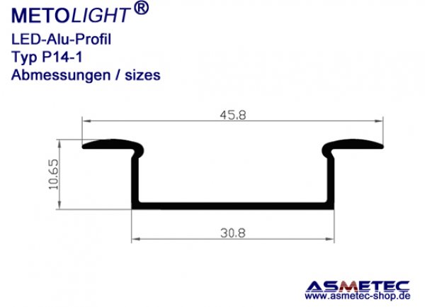 Aluminium-LED-Profile - www.asmetec-shop.de