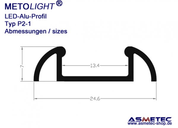 Aluminium-LED-Profile - www.asmetec-shop.de