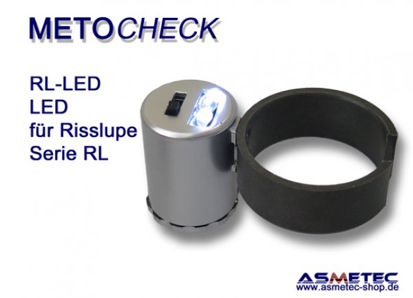 LED-Beleuchtung für Risslupe RL - www.asmetec-shop.de